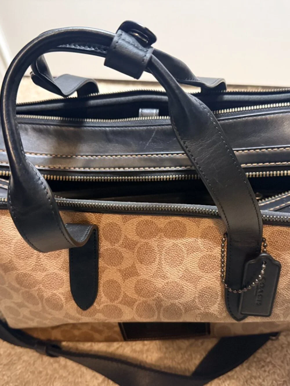 Coach Academy Travel Duffle In Signature Canvas Men's/Women's Perfect Condition